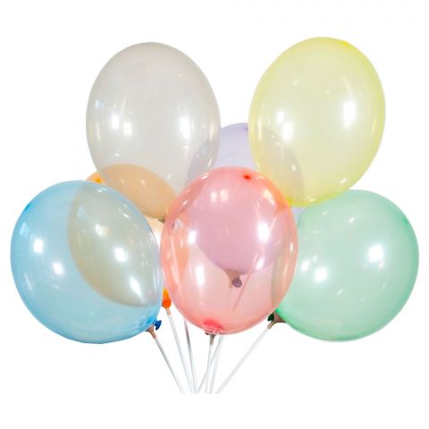 Luftballons bunt gemischt in kristalloptik, Soap. Wirken wie bunte Seifenblasen.