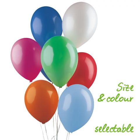 standard balloons, size and colour selecable